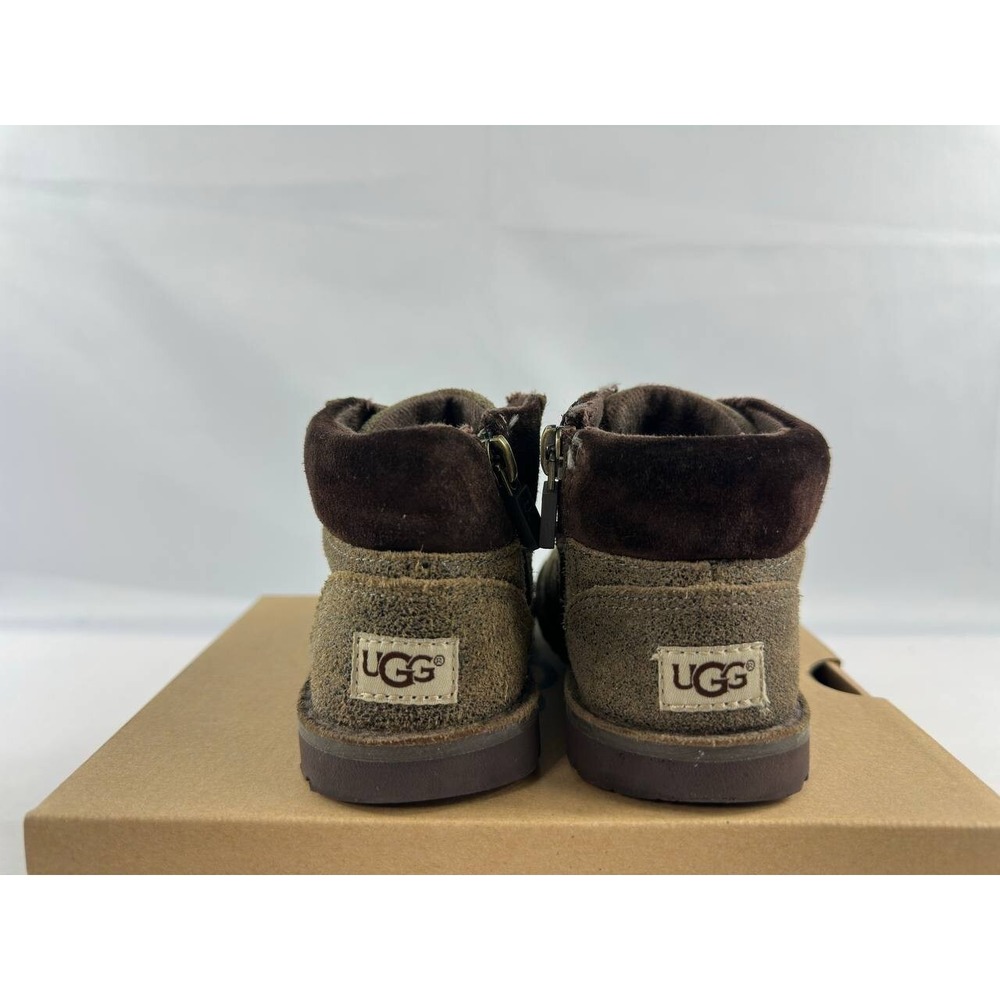 UGG Orin Wool Toddler Brown Boots Brown Size 7K - Picture 6 of 11